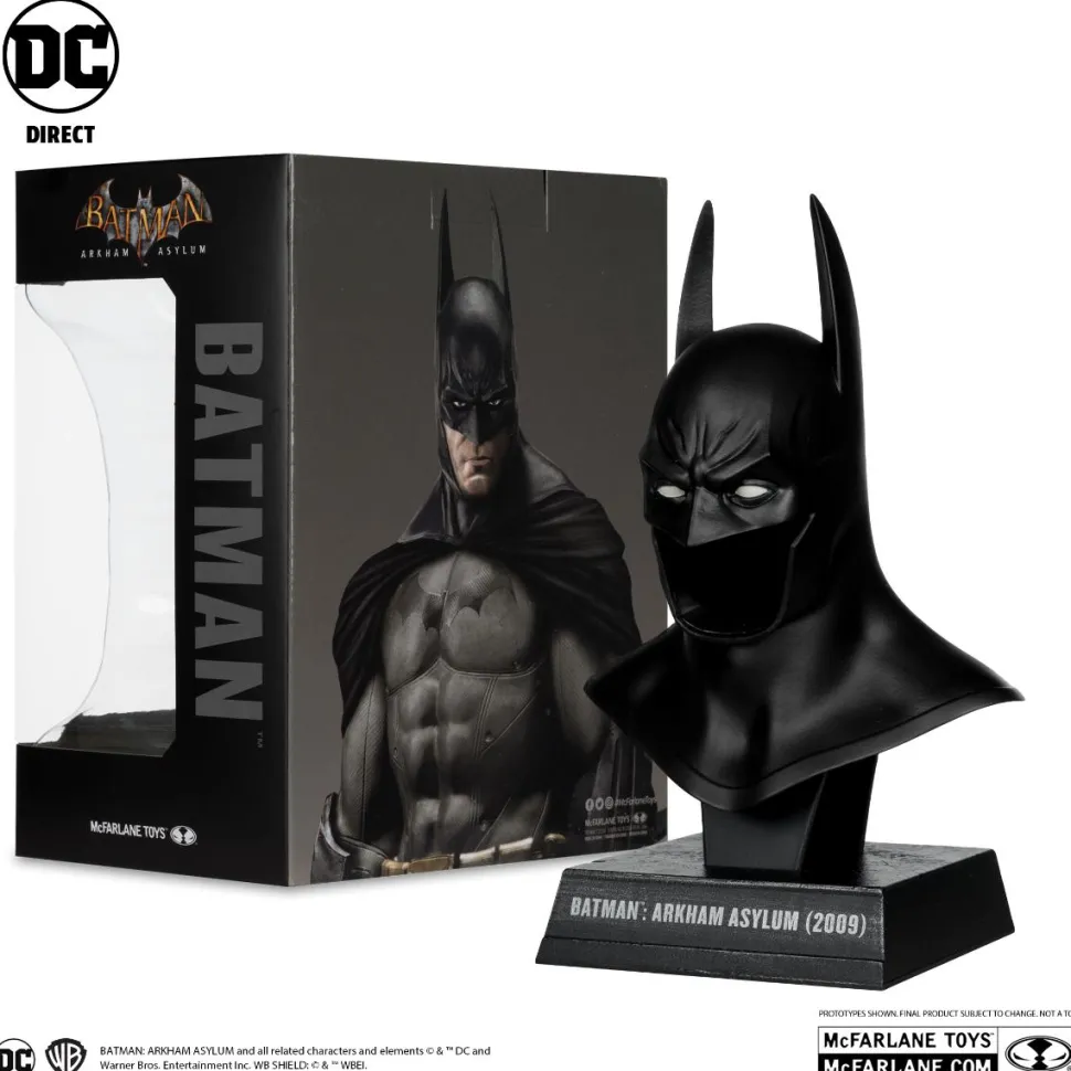 Batman: Arkham Asylum - Batman Cowl 1/3rd Scale Replica PVC Statue