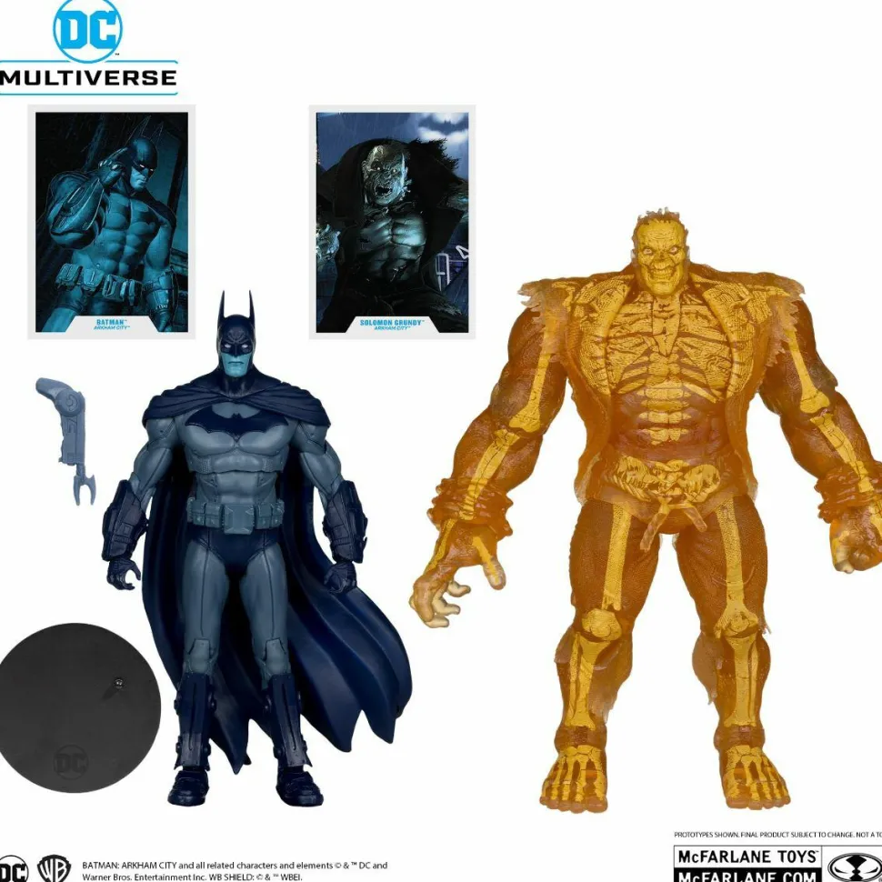 Batman: Arkham City - Batman & Solomon Grundy (Detective Mode) DC Multiverse Gold Label 7" Scale Action Figure 2-Pack