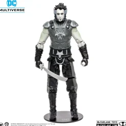 Batman: Arkham City - Ra's Al Ghul (Black & White Variant) DC Multiverse Gold Label 7” Scale Action Figure (Solomon Grundy Build-A-Figure)