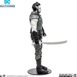 Batman: Arkham City - Ra's Al Ghul (Black & White Variant) DC Multiverse Gold Label 7” Scale Action Figure (Solomon Grundy Build-A-Figure)