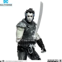 Batman: Arkham City - Ra's Al Ghul (Black & White Variant) DC Multiverse Gold Label 7” Scale Action Figure (Solomon Grundy Build-A-Figure)
