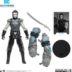Batman: Arkham City - Ra's Al Ghul (Black & White Variant) DC Multiverse Gold Label 7” Scale Action Figure (Solomon Grundy Build-A-Figure)