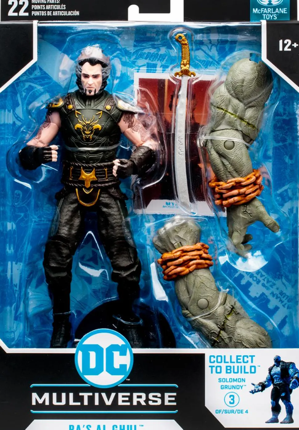 Batman: Arkham City - Ra's Al Ghul DC Multiverse 7” Scale Action Figure (Solomon Grundy Build-A-Figure)