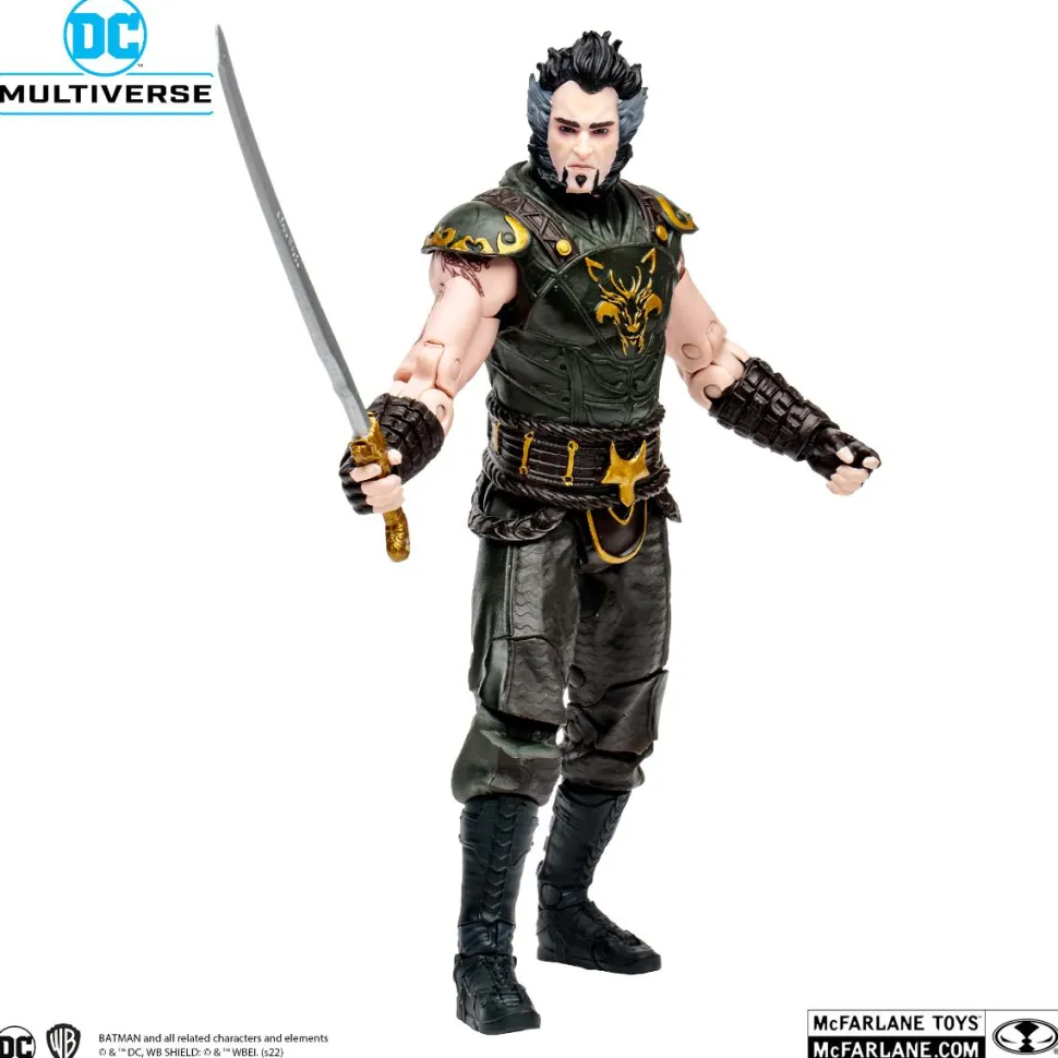 Batman: Arkham City - Ra's Al Ghul DC Multiverse 7” Scale Action Figure (Solomon Grundy Build-A-Figure)