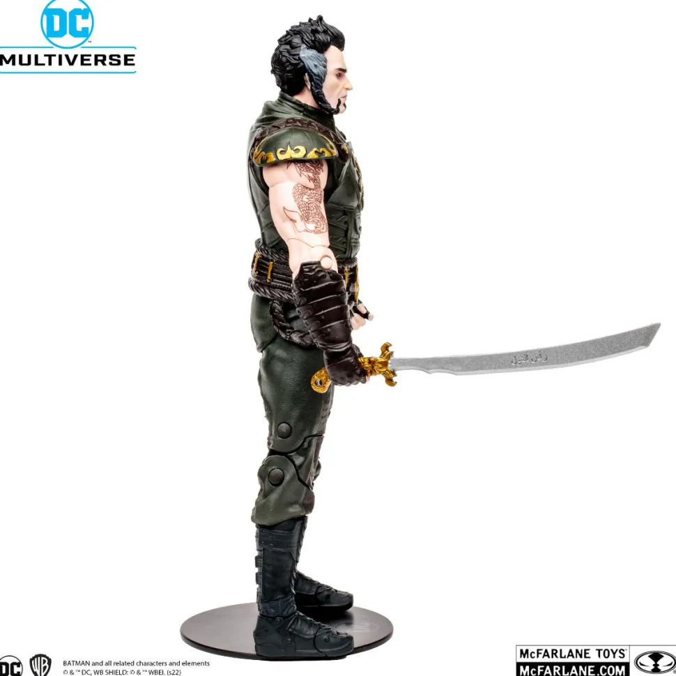Batman: Arkham City - Ra's Al Ghul DC Multiverse 7” Scale Action Figure (Solomon Grundy Build-A-Figure)