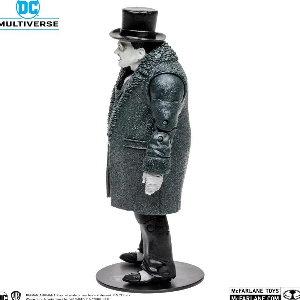 Batman: Arkham City - The Penguin (Black & White Variant) DC Multiverse Gold Label 7” Scale Action Figure (Solomon Grundy Build-A-Figure)