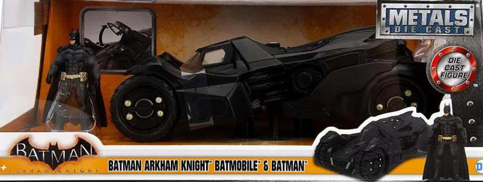Batman: Arkham Knight - Batman with Batmobile Hollywood Rides 1/24th Scale Die-Cast Vehicle Replica