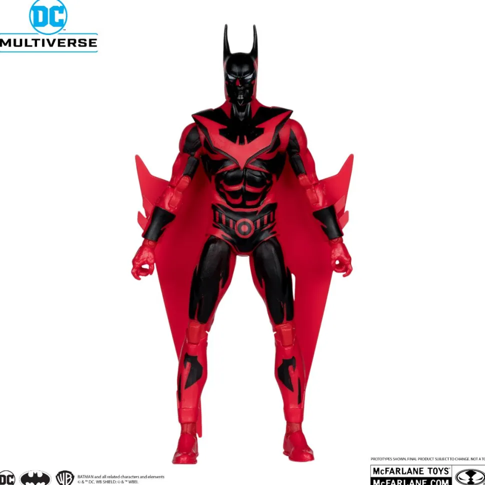 Batman Beyond - Batman & The Batmobile DC Multiverse Gold Label 7" Scale Action Figure Vehicle with Lights & Sound