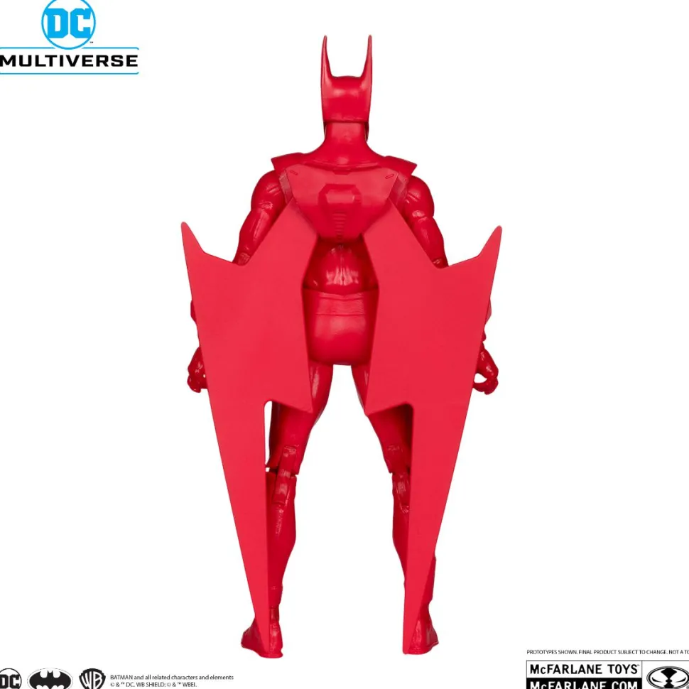 Batman Beyond - Batman & The Batmobile DC Multiverse Gold Label 7" Scale Action Figure Vehicle with Lights & Sound