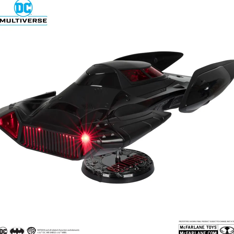 Batman Beyond - Batman & The Batmobile DC Multiverse Gold Label 7" Scale Action Figure Vehicle with Lights & Sound