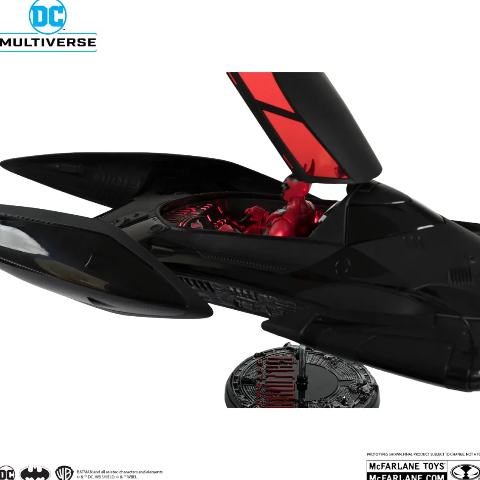 Batman Beyond - Batman & The Batmobile DC Multiverse Gold Label 7" Scale Action Figure Vehicle with Lights & Sound