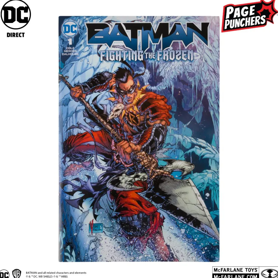 Batman: Fighting the Frozen - Robin Page Punchers 7" Scale Action Figure with Comic Book