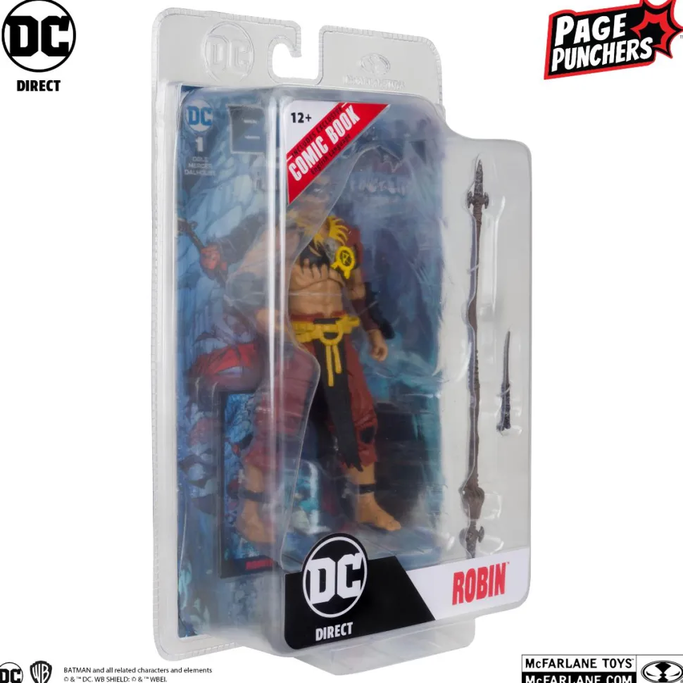 Batman: Fighting the Frozen - Robin Page Punchers 7" Scale Action Figure with Comic Book