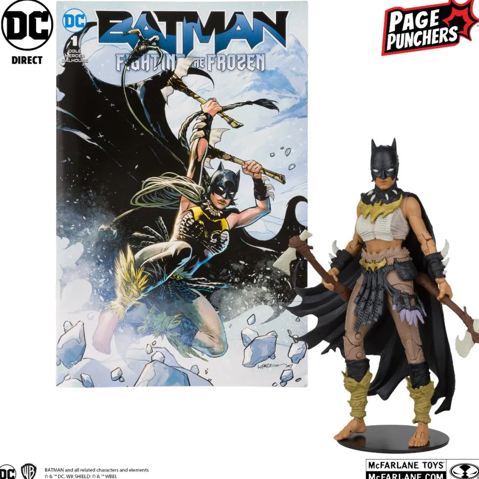 Batman: Fighting the Frozen - Batgirl Page Punchers 7" Scale Action Figure with Comic Book