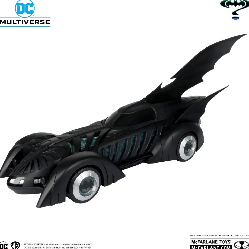 Batman Forever (1995) - Alfred Pennyworth & Batmobile DC Multiverse Gold Label 7" Scale Action Figure Vehicle 2-Pack