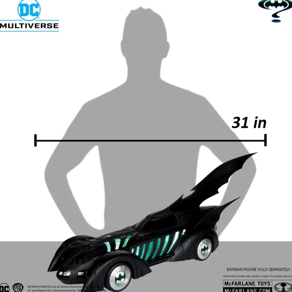 Batman Forever (1995) - Alfred Pennyworth & Batmobile DC Multiverse Gold Label 7" Scale Action Figure Vehicle 2-Pack