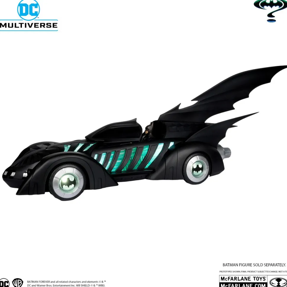 Batman Forever (1995) - Alfred Pennyworth & Batmobile DC Multiverse Gold Label 7" Scale Action Figure Vehicle 2-Pack