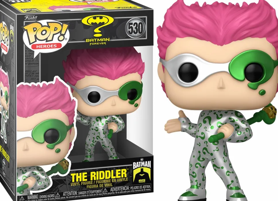 Batman Forever - The Riddler 85th Batman Anniversary Metallic Pop! Vinyl Figure