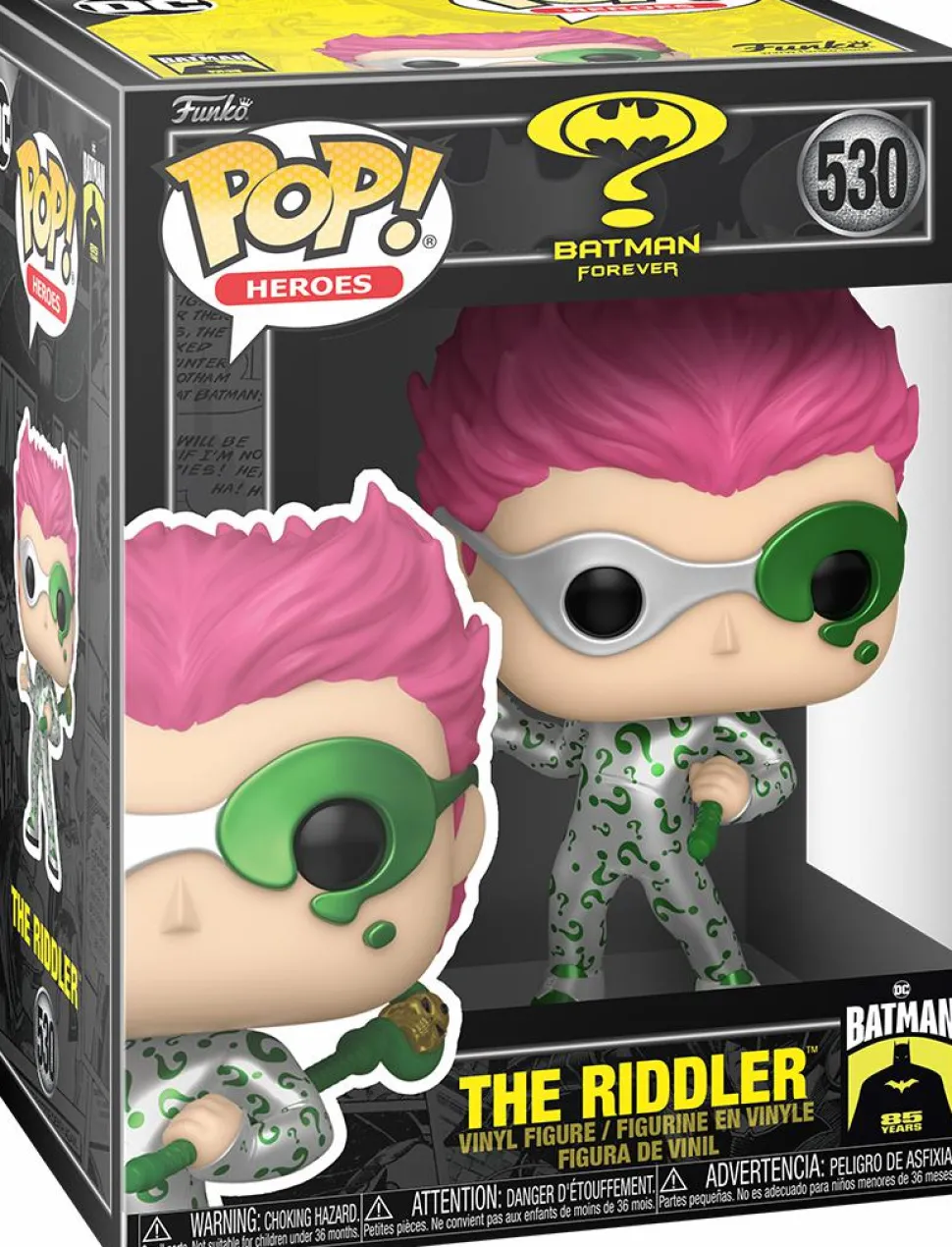 Batman Forever - The Riddler 85th Batman Anniversary Metallic Pop! Vinyl Figure