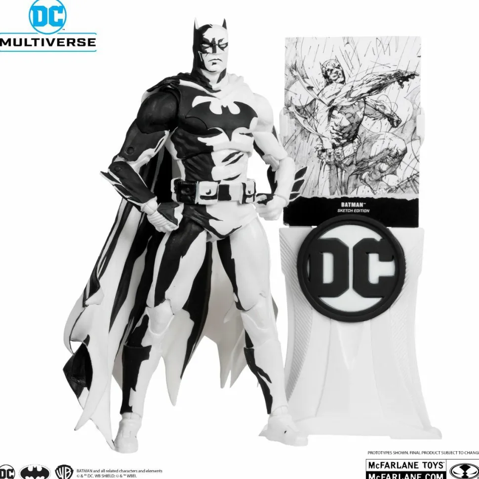 Batman: Hush - Batman Line Art Sketch Edition DC Multiverse Gold Label 7" Scale Action Figure