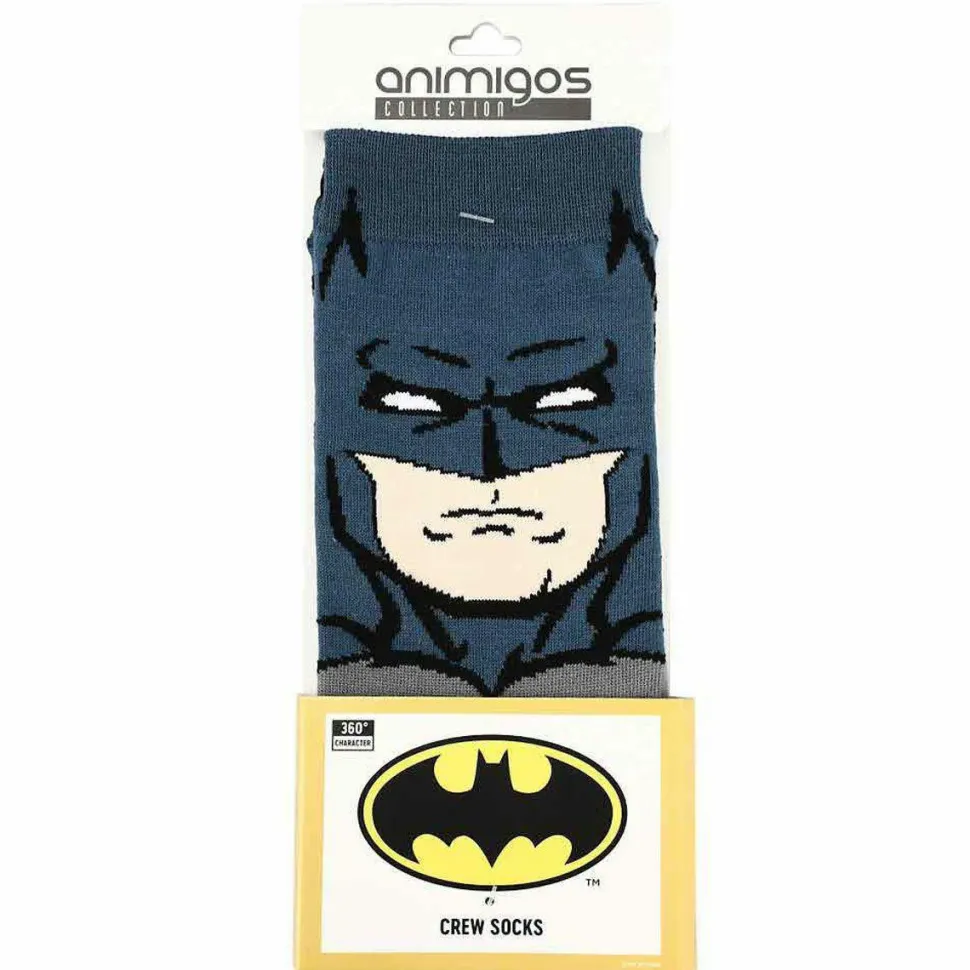 Batman: Rebirth - Batman Animigos 360 Character Men’s Crew Socks (One Size)