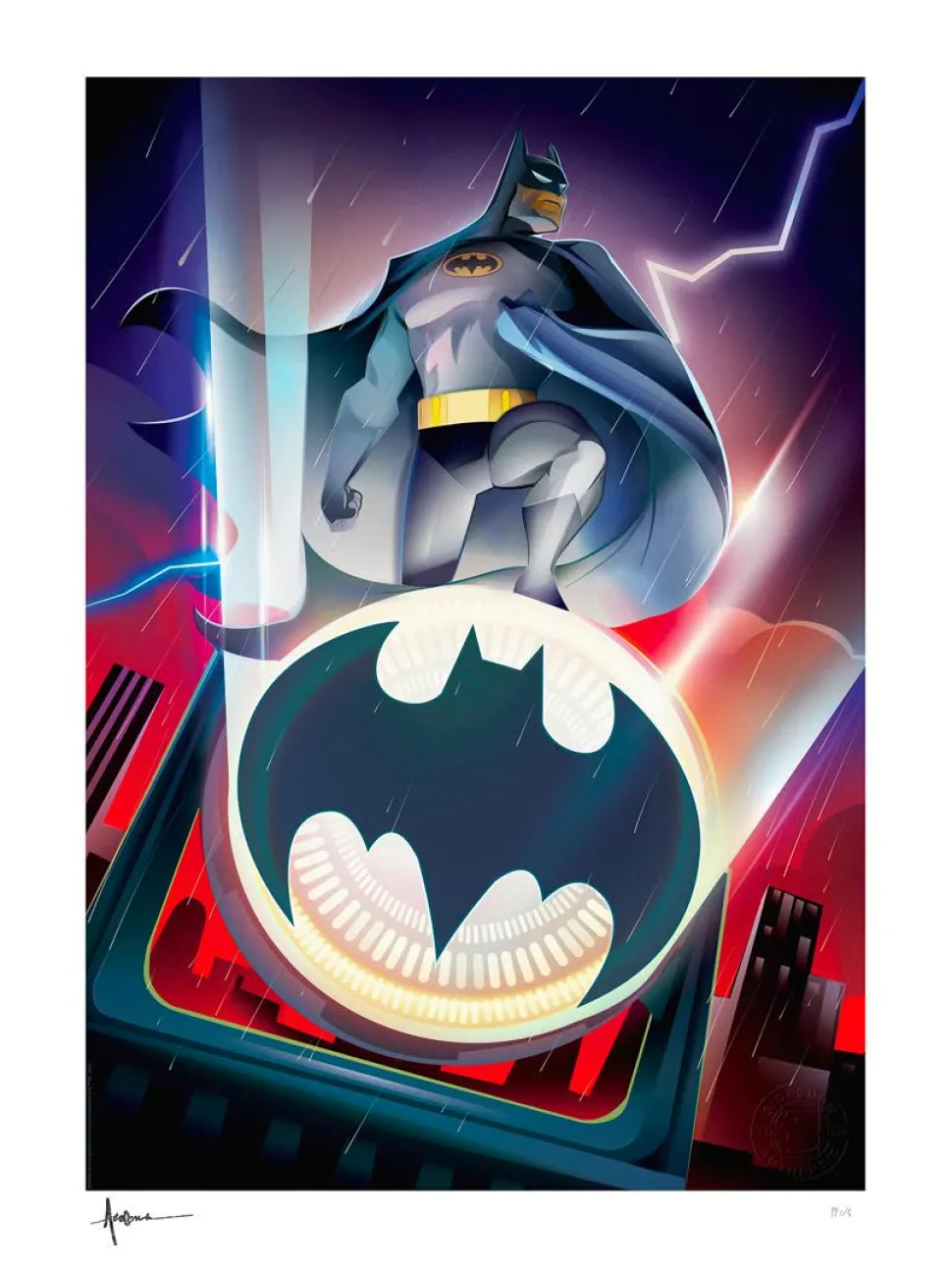 Batman: The Animated Series - 30th Anniversary Fine Art Print by Orlando Arocena