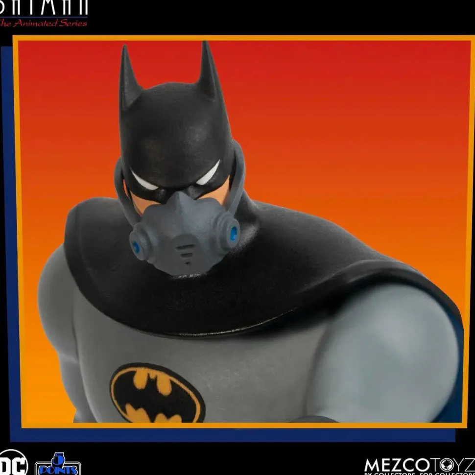 Batman: The Animated Series - Batman, Robin, Catwoman & The Joker 5 Points 3.75" Scale Action Figure Bundle (Set of 4)