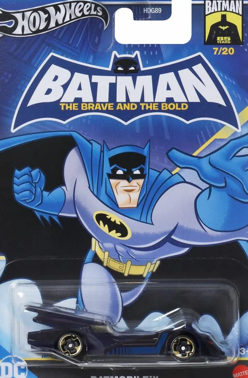 Batman: The Brave and the Bold (2008) - Batmobile Hot Wheels Silver Label 1/64th Scale Die-Cast Vehicle