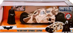 Batman: The Dark Knight - Batman with Camouflage Batmobile Tumbler 1/24th Scale Hollywood Rides Die-Cast Vehicle Replica