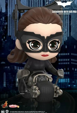 Batman: The Dark Knight Rises - Catwoman with Batpod Cosbaby (S) Hot Toys Figure Collectible Set