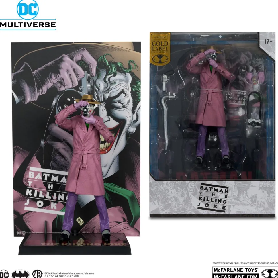 Batman: The Killing Joke - The Joker DC Multiverse Cover Recreations Gold Label 7" Scale Action Figure