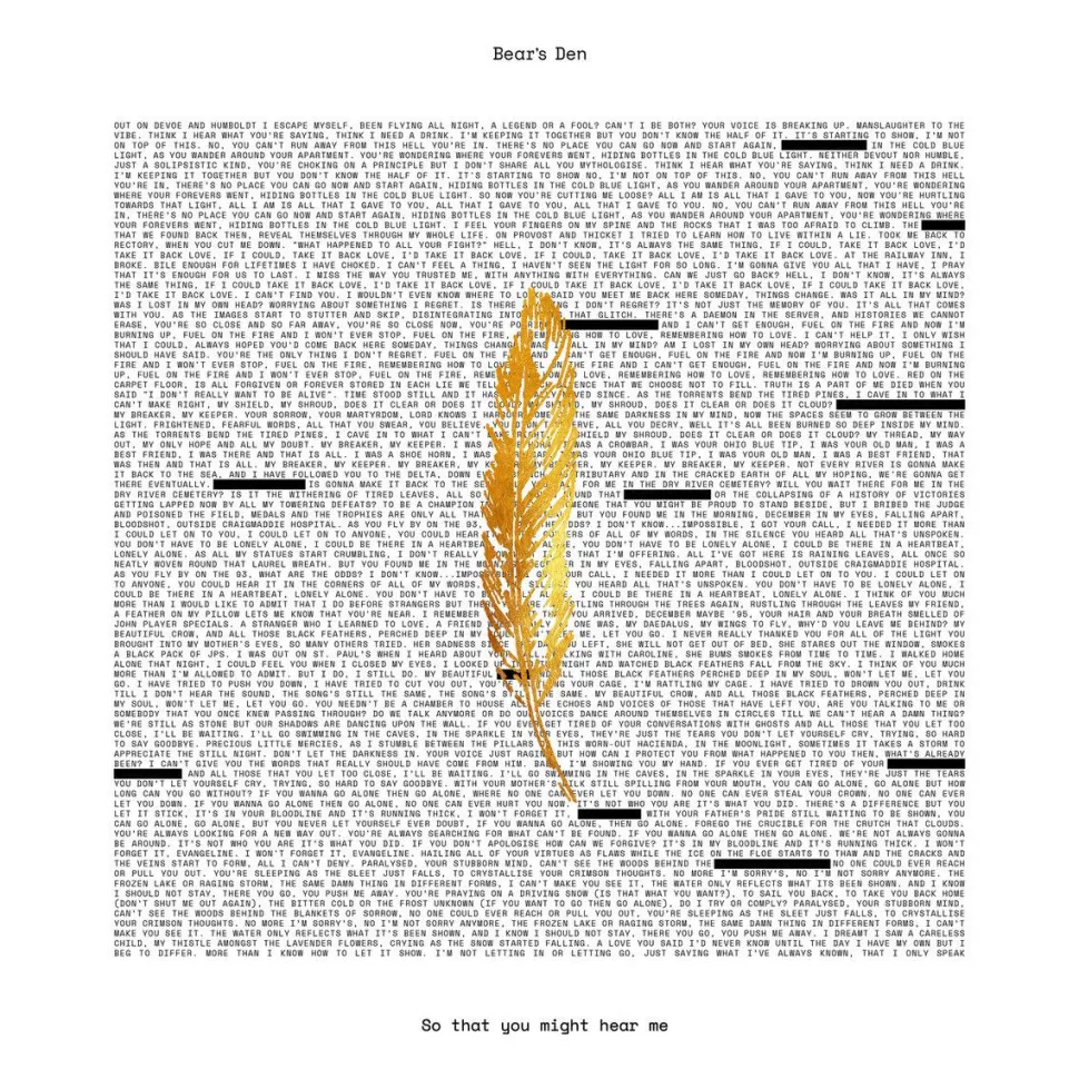Bear's Den - So That You Might Hear Me LP Vinyl Record