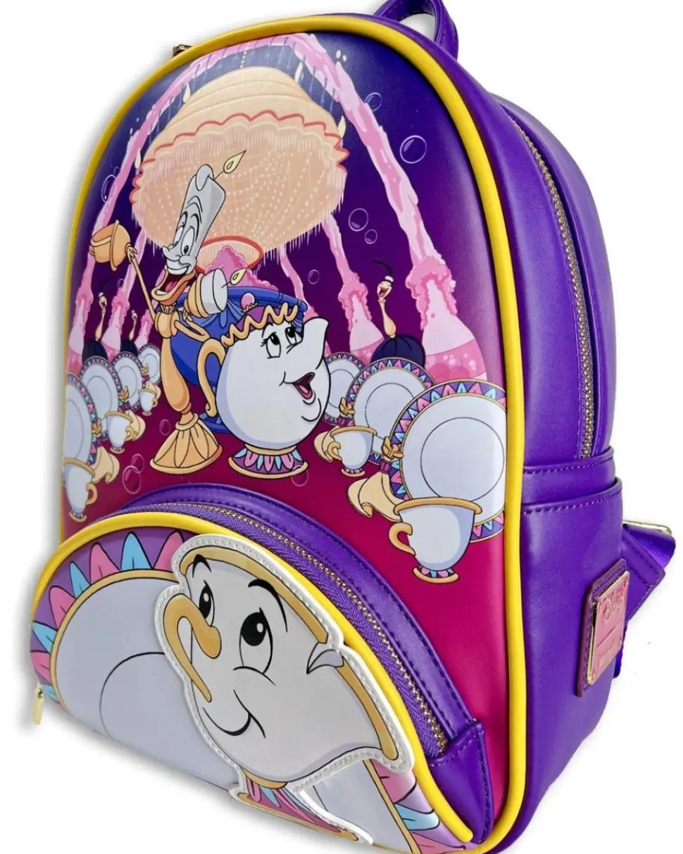 Beauty and the Beast (1991) - Be Our Guest 11” Faux Leather Mini Backpack