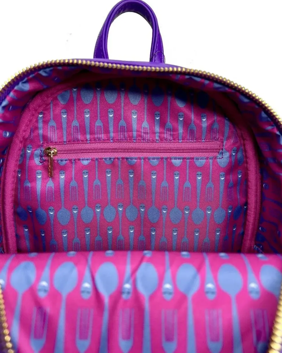 Beauty and the Beast (1991) - Be Our Guest 11” Faux Leather Mini Backpack