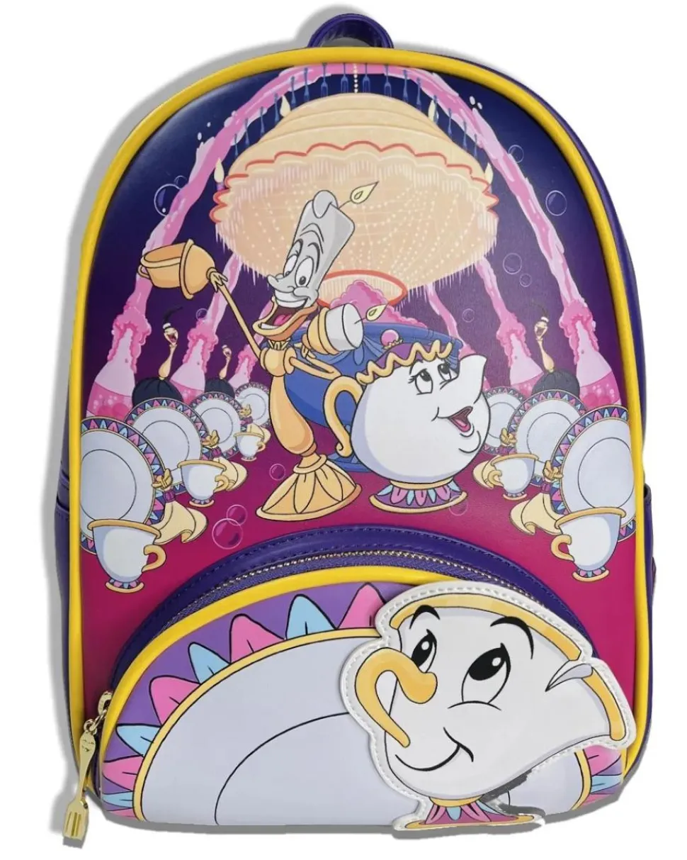 Beauty and the Beast (1991) - Be Our Guest 11” Faux Leather Mini Backpack