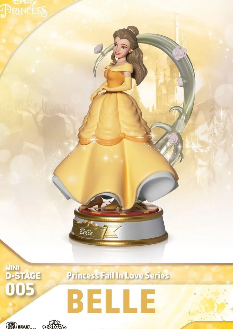 Beauty and the Beast (1991) - Belle Disney Princess Fall in Love Series Mini D-Stage 3" PVC Statue