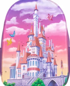 Beauty and the Beast (1991) - Castle Snap Flap 12" Faux Leather Mini Backpack