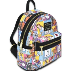 Beauty and the Beast (1991) - Comic 10” Faux Leather Mini Backpack