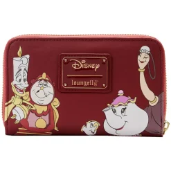 Beauty and the Beast (1991) - Fireplace Scene 4” Faux Leather Zip-Around Wallet