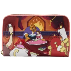 Beauty and the Beast (1991) - Fireplace Scene 4” Faux Leather Zip-Around Wallet