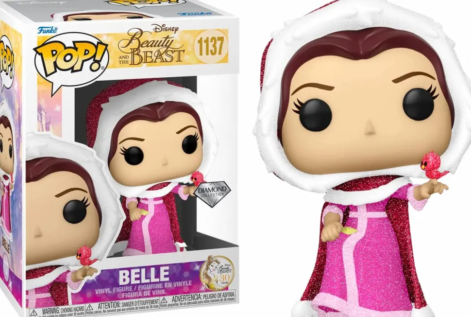 Beauty and the Beast - Belle with Winter Cloak Diamond Glitter 30th Anniversary Pop! Vinyl Figure