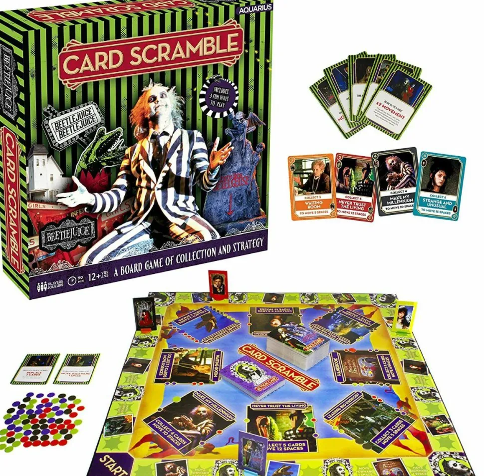 Beetlejuice - Card Scramble Board Game