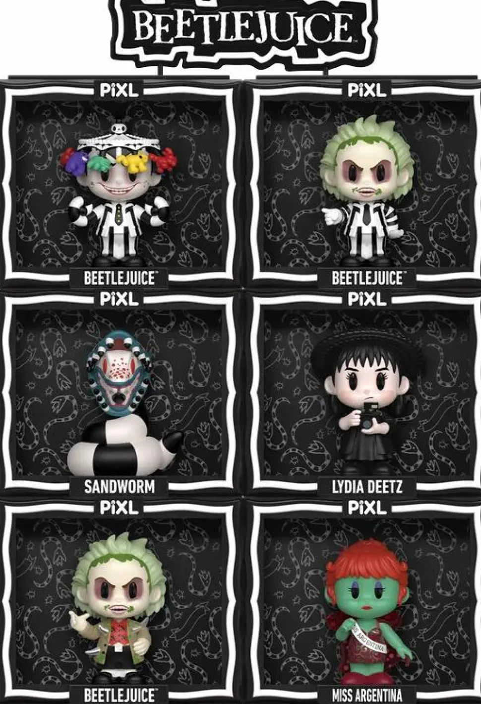 Beetlejuice - PIXL Vinyl Figure Mystery Box (Display of 6)