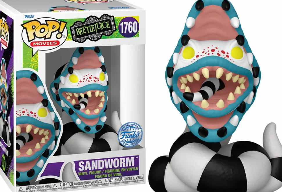 Beetlejuice - Sandworm Mystery Box (Includes Sandworm & 3 Exclusive Pop! Vinyl Figures)