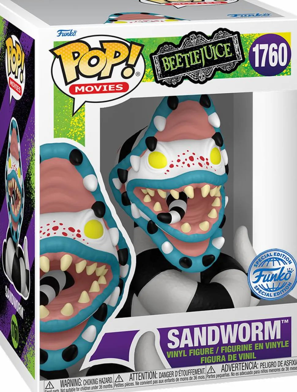 Beetlejuice - Sandworm Mystery Box (Includes Sandworm & 3 Exclusive Pop! Vinyl Figures)