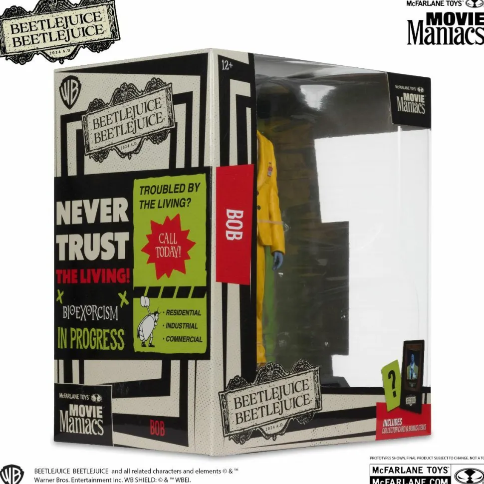 Beetlejuice Beetlejuice (2024) - Bob the Shrinker Movie Maniacs 6" Scale Posed PVC Figure