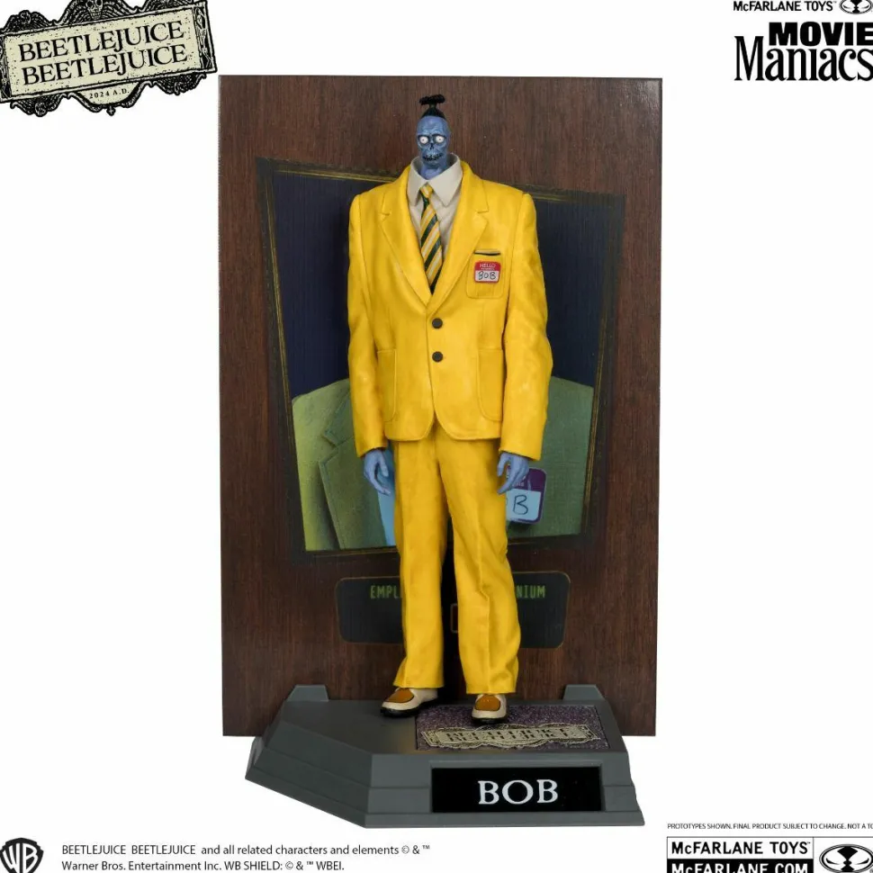 Beetlejuice Beetlejuice (2024) - Bob the Shrinker Movie Maniacs 6" Scale Posed PVC Figure