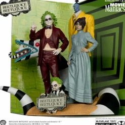 Beetlejuice Beetlejuice (2024) - Beetlejuice, Astrid, Bob the Shrinker and Baby Beetlejuice 6" Scale Posed PVC Figure 4-Pack