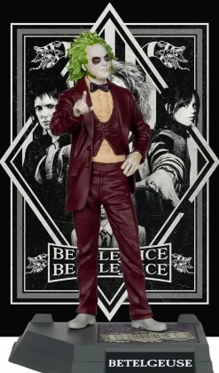 Beetlejuice Beetlejuice (2024) - Beetlejuice (Betelgeuse) Movie Maniacs 6" Scale PVC Statue
