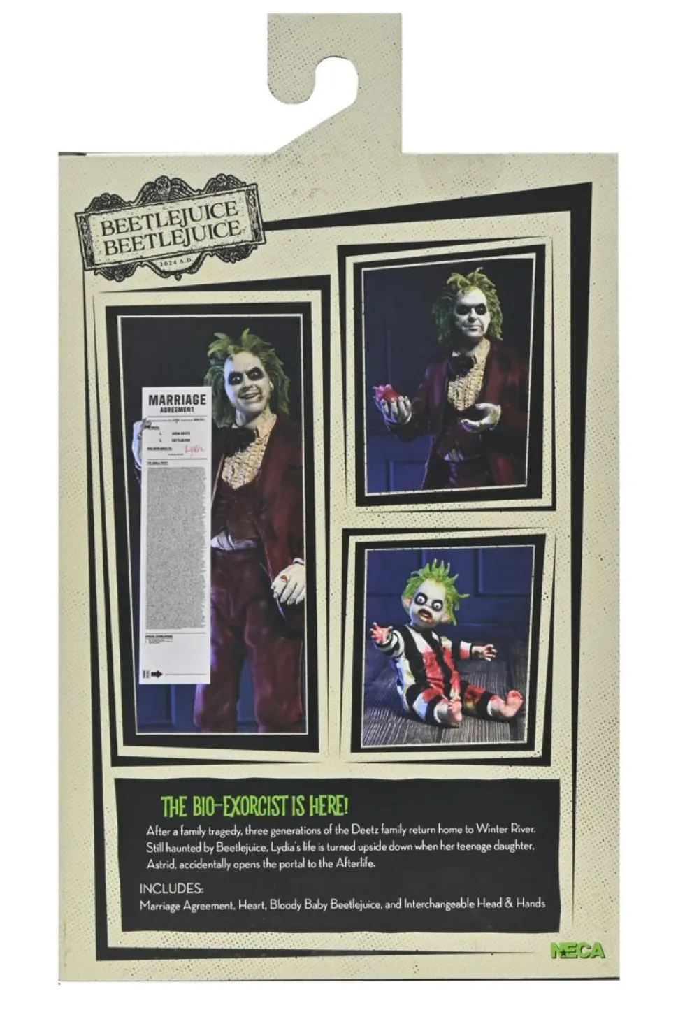 Beetlejuice Beetlejuice (2024) - Beetlejuice 'Wedding Tuxedo' Ultimate 7" Scale Action Figure